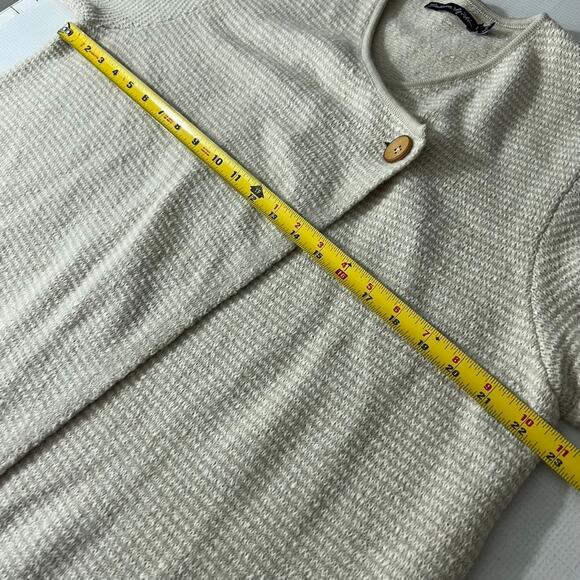 Gudrun Sjoden Wool Blend Cardigan Sweater Women Size Large Top Button - Picture 3 of 9